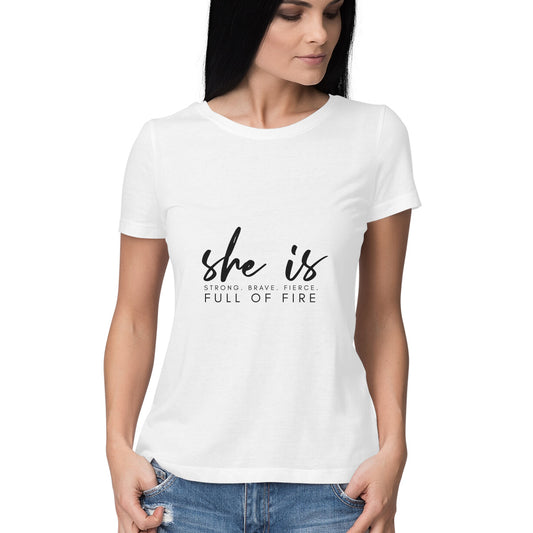 Womens T Shirt - She is